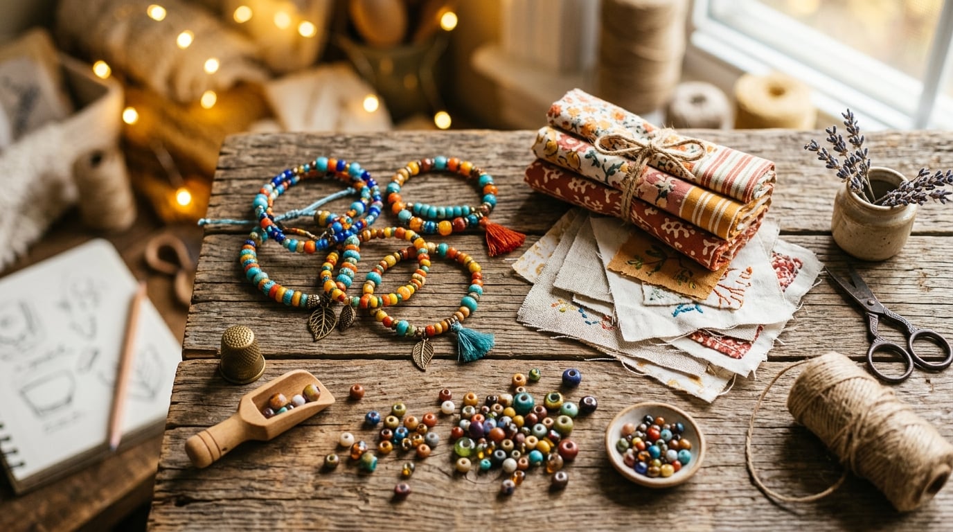 Artful Ember handmade crafts workspace